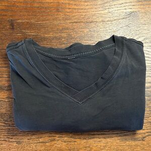 lululemon athletica Black V-Neck Tee